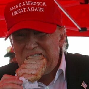 Trump Eating Meat
